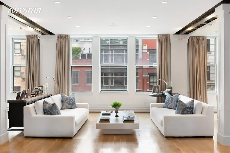 New York City Real Estate | View 111 Hudson Street, 5FLR | Living Room | View 3
