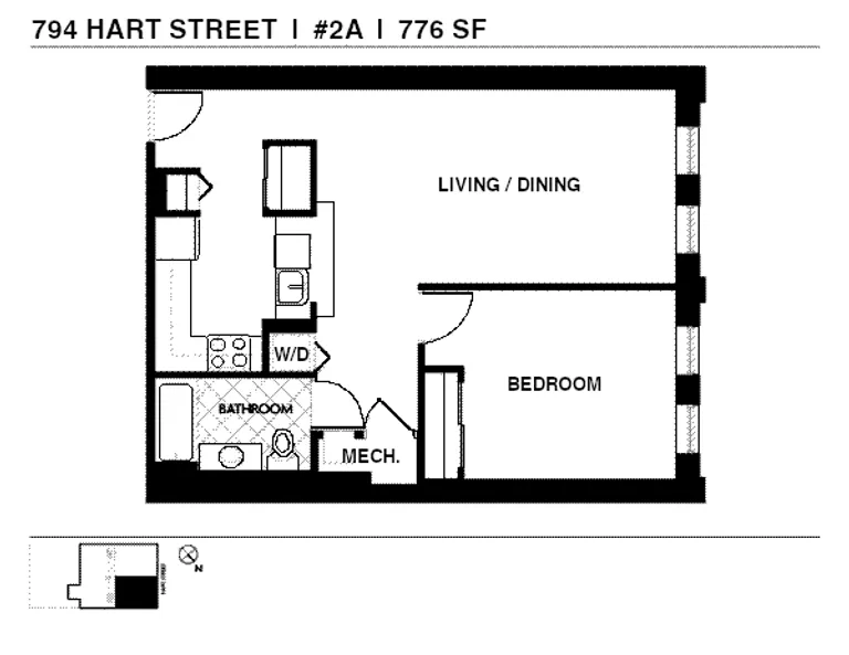 794 Hart Street, 2A | floorplan | View 7