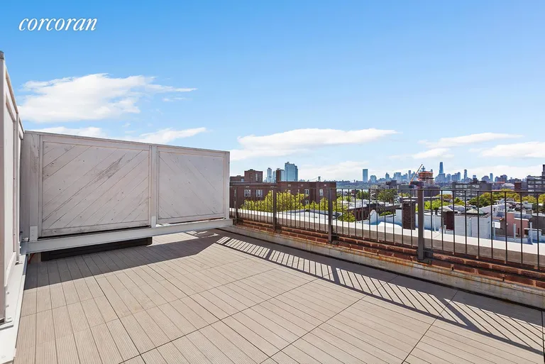 New York City Real Estate | View 155 Noble Street, 4 | Private Roofdeck with Water and City Views | View 3
