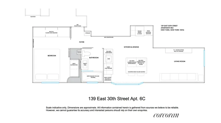 139 East 30th Street, 6C | floorplan | View 7
