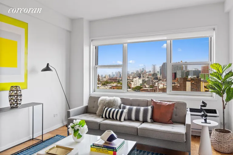 New York City Real Estate | View 10 Plaza Street East, 8G | Expansive skyline views | View 10