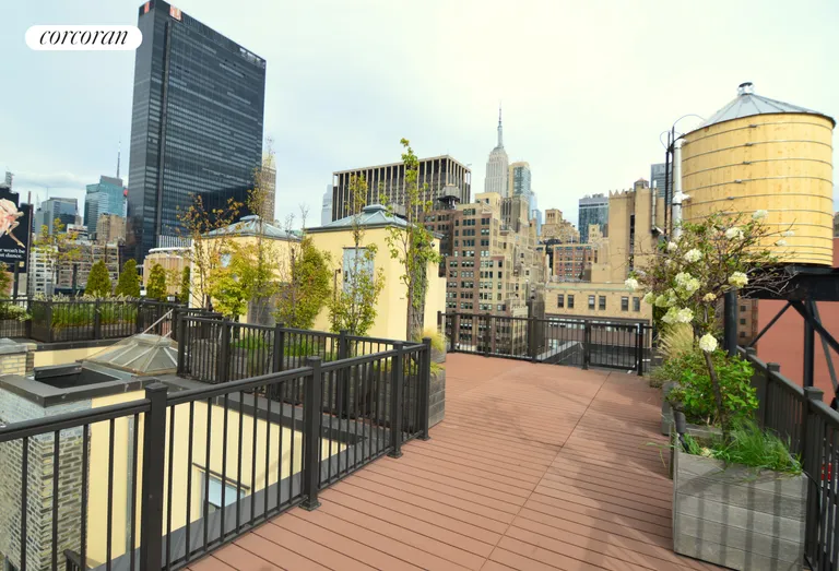 New York City Real Estate | View 308 West 30th Street, 5-F | Landscaped roof deck. | View 5