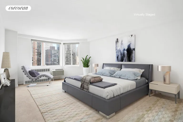 New York City Real Estate | View 411 East 53rd Street, 20C | Main Bedroom | View 5