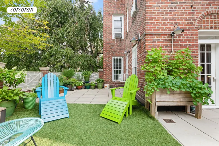 New York City Real Estate | View 1409 Albemarle Road, 2A | Step out into your own private terrace | View 4