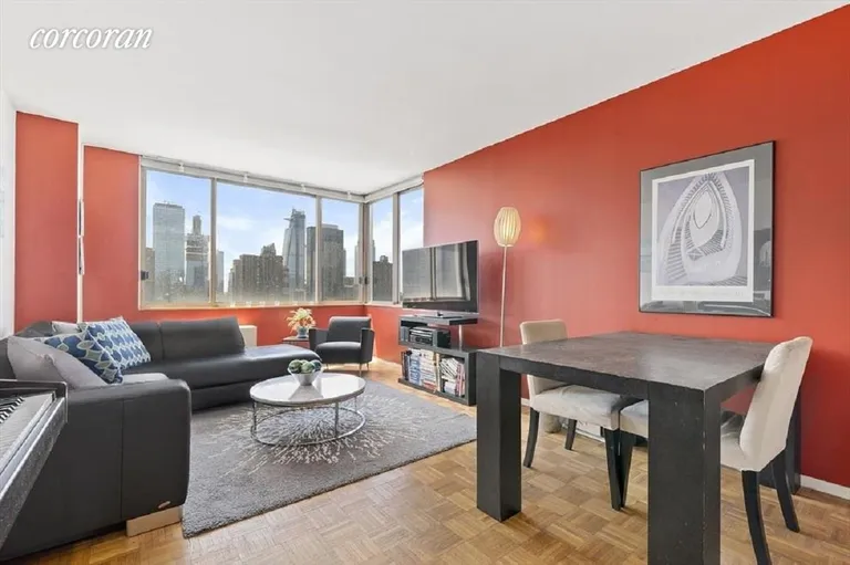 New York City Real Estate | View 350 West 50th Street, 25D | 1 Bed, 1 Bath | View 1