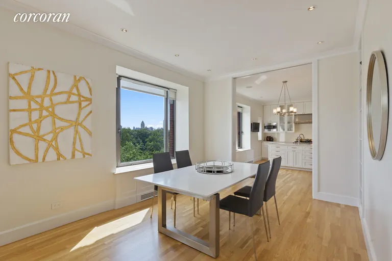 New York City Real Estate | View 257 Central Park West, 7C | Park Facing Dining Room | View 4