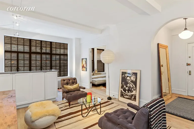 New York City Real Estate | View 21 East 10th Street, 4A | Living Room and entrance to second bedroom | View 2