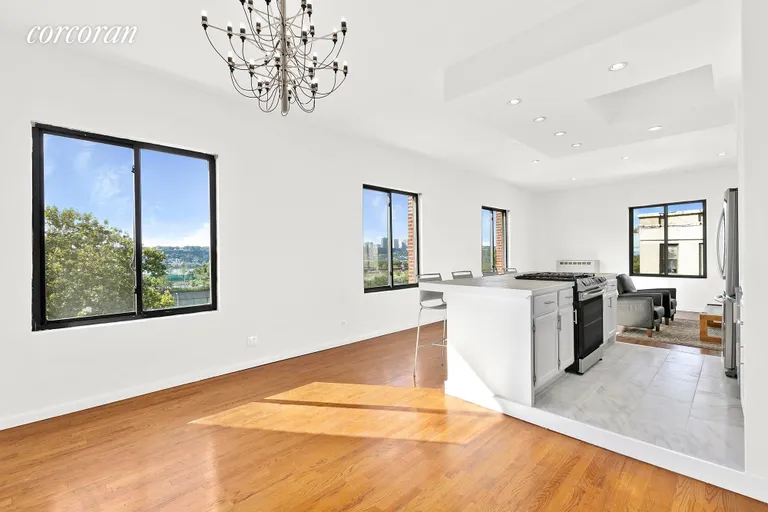 New York City Real Estate | View 604 Riverside Drive, 6DE | Dining Area, Open Kitchen | View 7
