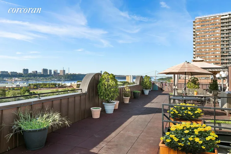 New York City Real Estate | View 604 Riverside Drive, 6DE | Common Roof Terrace | View 9