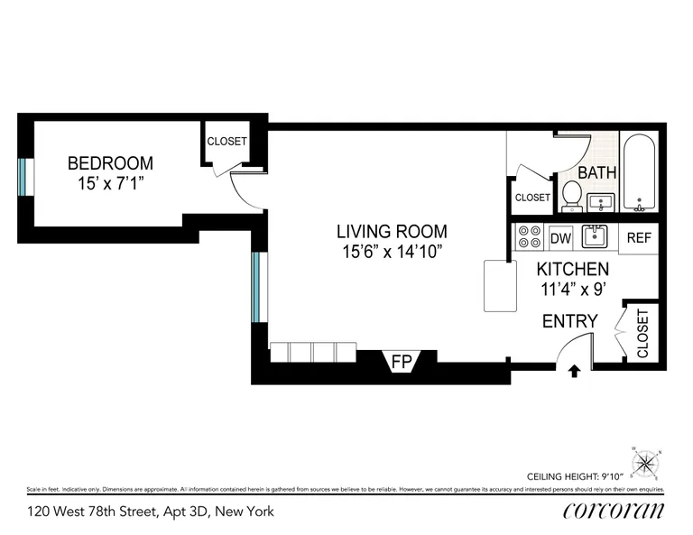 120 West 78th Street, 3D | floorplan | View 7