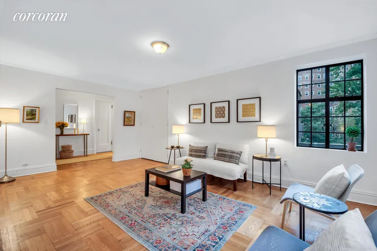 New York City Real Estate | View 116 Pinehurst Avenue, G 14 | Living Room and Foyer | View 2