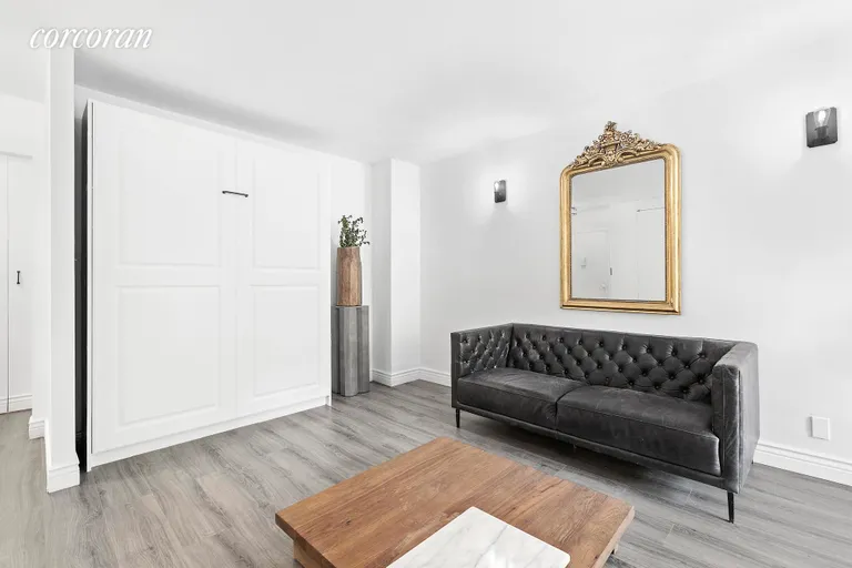 New York City Real Estate | View 31 Jane Street, 6G | Bed folds up for more living space | View 4