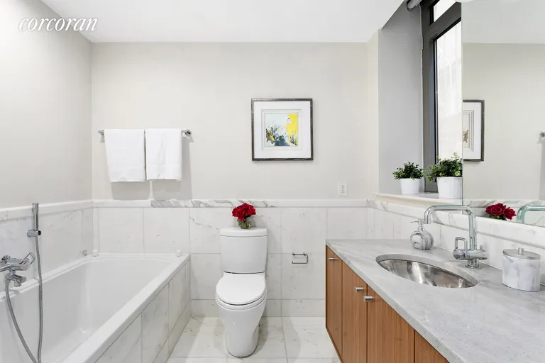 New York City Real Estate | View 224 West 18th Street, 5A | Glorious Spa Bath with Soaking Tub and Shower! | View 6