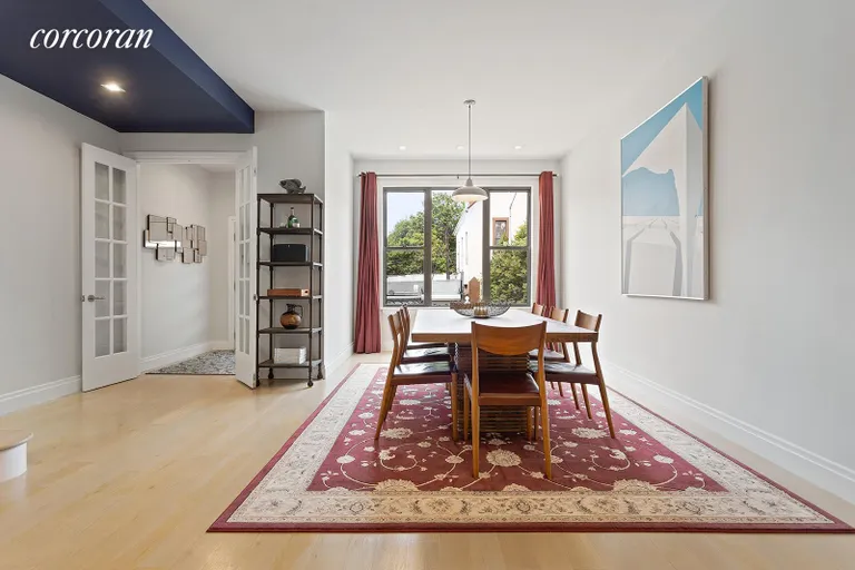 New York City Real Estate | View 1152 Halsey Street | Charming entry foyer and large, open dining space | View 3