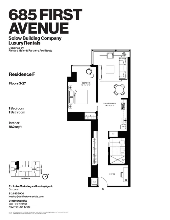 685 First Avenue, 3F | floorplan | View 6