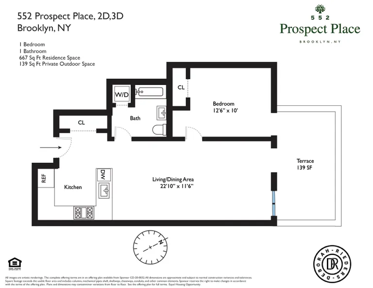 552 Prospect Place, 3D | floorplan | View 9
