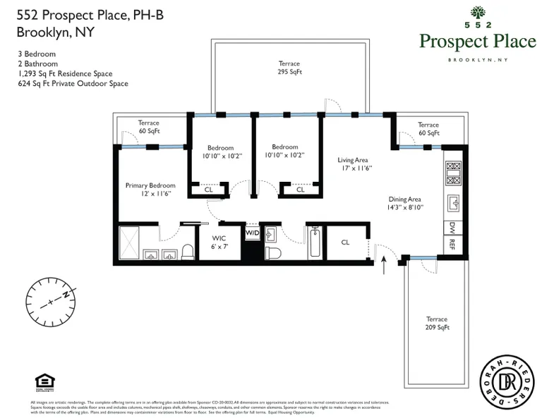 552 Prospect Place, PHB | floorplan | View 22
