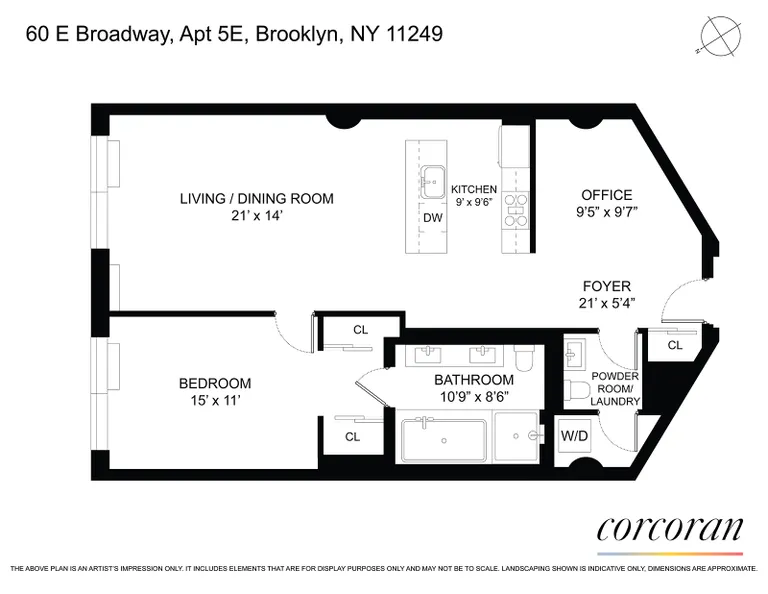 60 Broadway, 5-E | floorplan | View 7