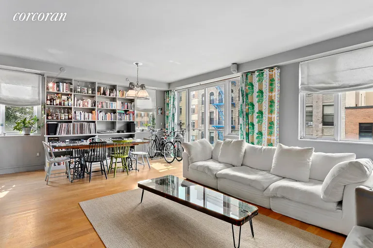 New York City Real Estate | View 331 East 8th Street, 4 FL | Oversized windows and Juliette balcony! | View 2
