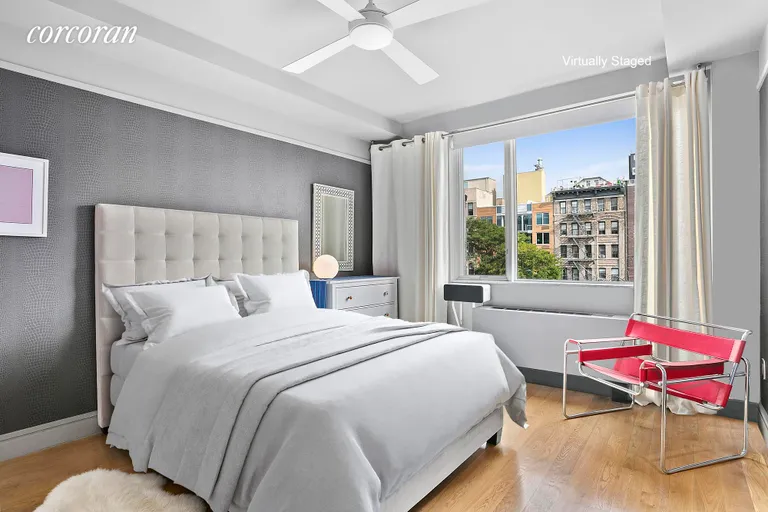 New York City Real Estate | View 331 East 8th Street, 4 FL | Spacious bedrooms with Northern views! | View 7