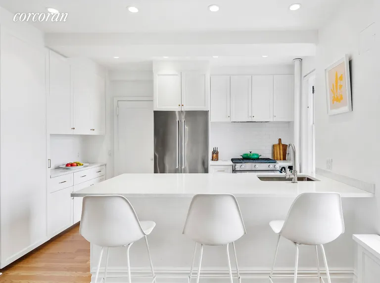 New York City Real Estate | View 24 MONROE PLACE, 12D | Open, Renovated Kitchen  | View 5