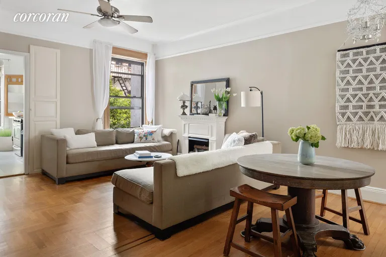New York City Real Estate | View 523 8th Street, 3R | Living area spacious enough for dining | View 2