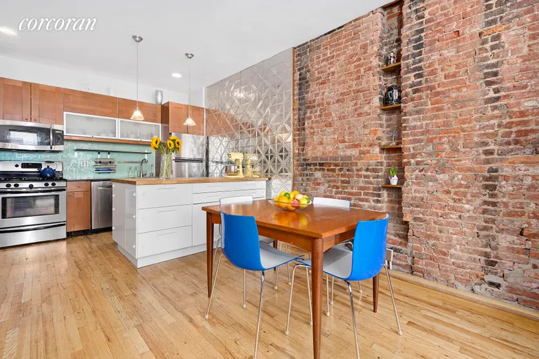 New York City Real Estate | View 288 5th Avenue, 4R | Dining off the kitchen makes entertaining fun! | View 2