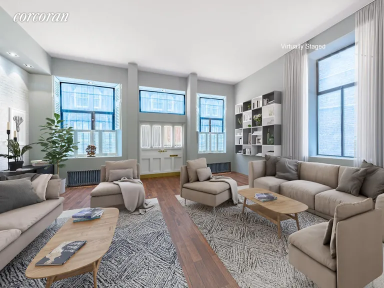 New York City Real Estate | View 25 Commerce, 1 | Living Room | View 3