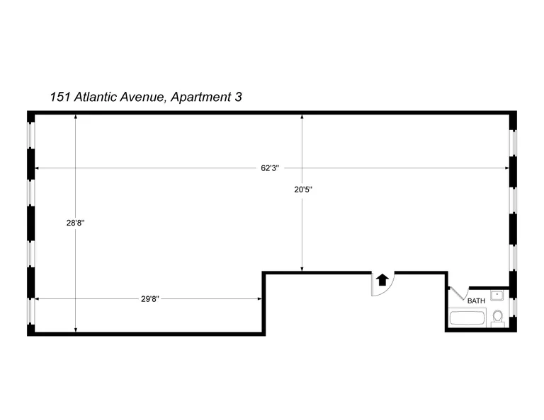 151 Atlantic Avenue, 3A | floorplan | View 5