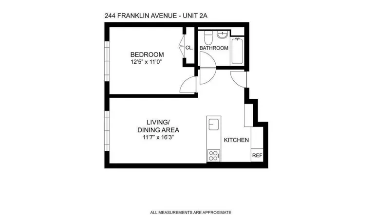244 Franklin Avenue  , 2A | floorplan | View 5