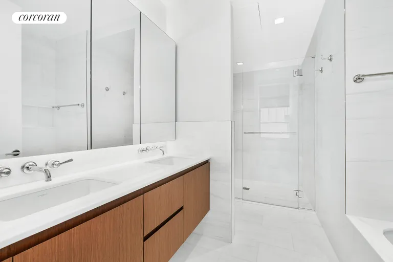 New York City Real Estate | View 27 North Moore Street, PHB | 5 Fixture Master Bath | View 8