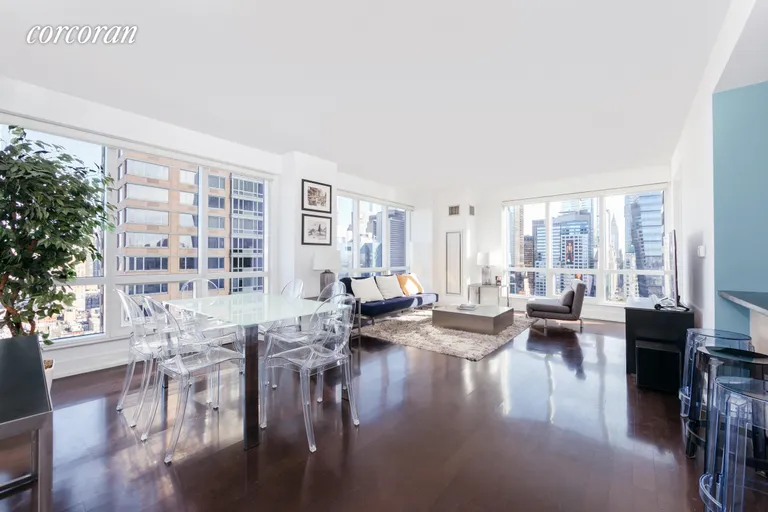New York City Real Estate | View 350 West 42Nd Street, 32D | 3 Beds, 2 Baths | View 1