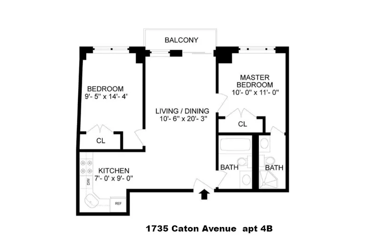 1735 Caton Avenue, 4B | floorplan | View 7
