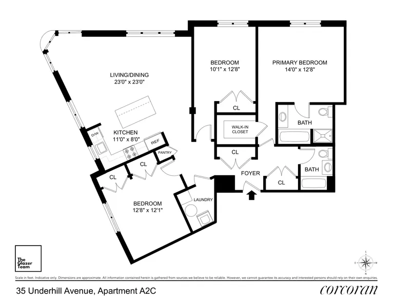 35 Underhill Avenue, A-2C | floorplan | View 10