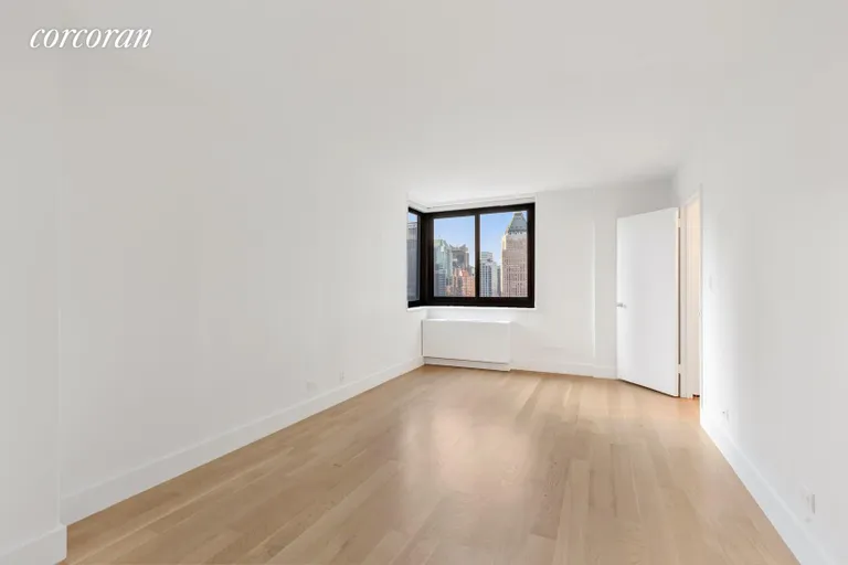 New York City Real Estate | View 347 West 57th Street, 36D | Master Bedroom to fit king size bed and more | View 8