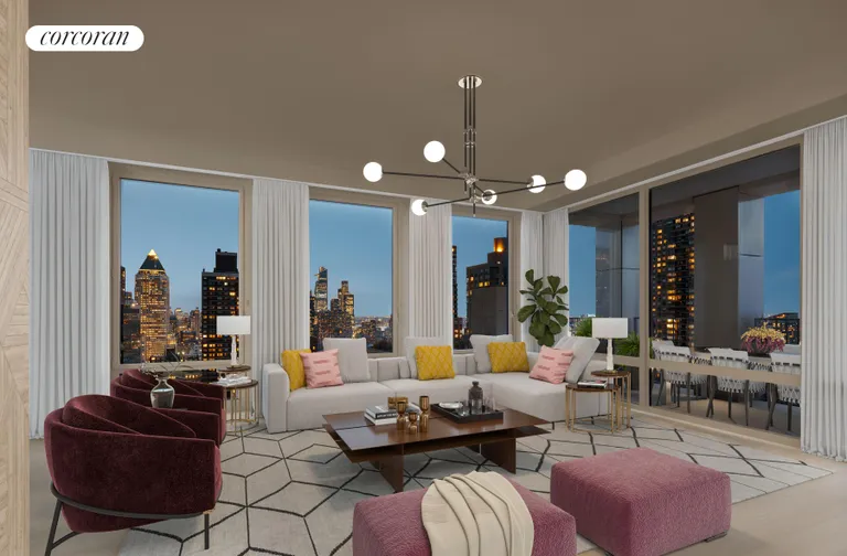 New York City Real Estate | View 15 West 61st Street, PH31C | Living Room | View 2
