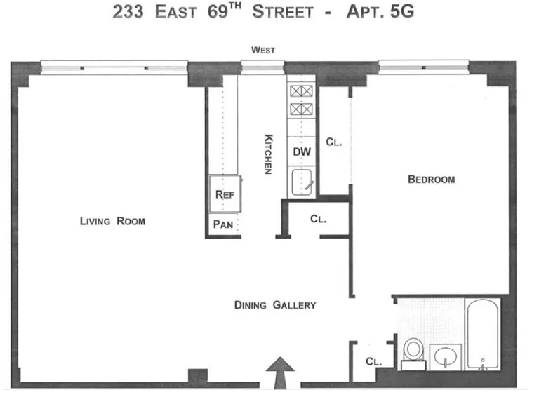 233 East 69th Street, 5G | floorplan | View 10