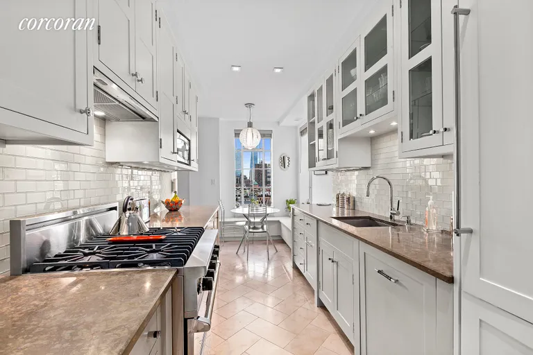 New York City Real Estate | View 353 West 56th Street, 11FG | Eat-In-Kitchen | View 3