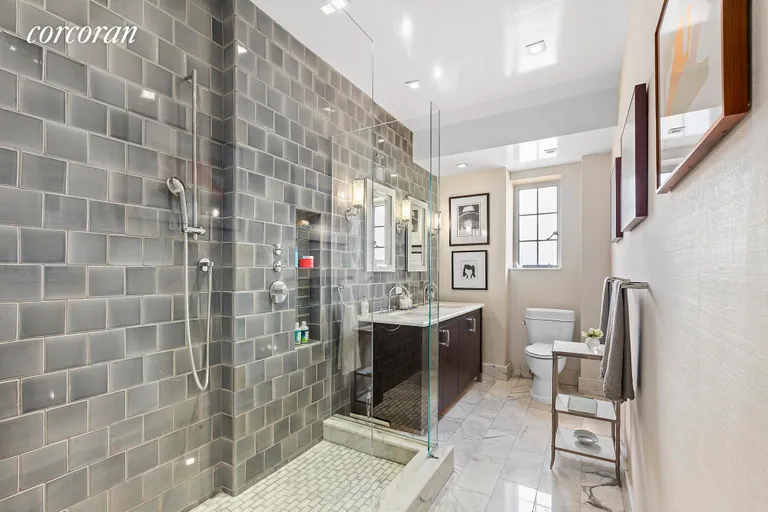 New York City Real Estate | View 353 West 56th Street, 11FG | Master Bath | View 4