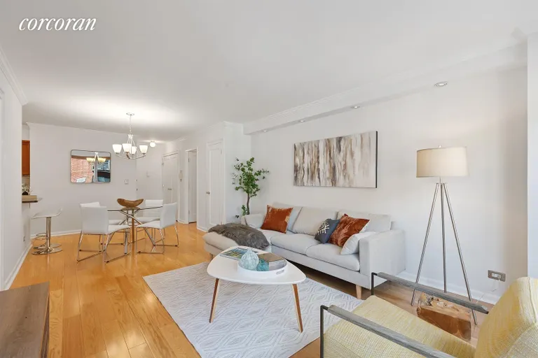 New York City Real Estate | View 400 East 77th Street, 6A | Expansive Living Room | View 2
