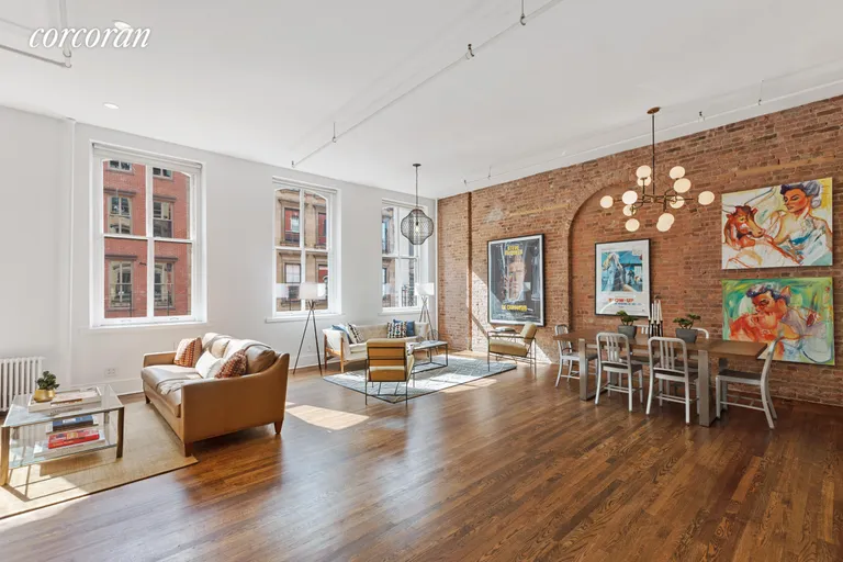 New York City Real Estate | View 74 Reade Street, 3W | Living and Dining Room | View 2