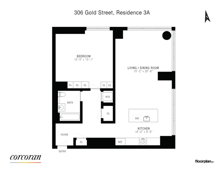 306 Gold Street, 3A | floorplan | View 10