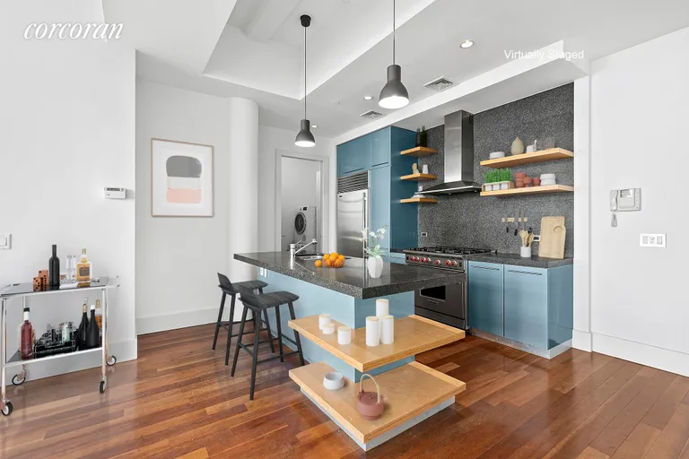 New York City Real Estate | View 60 Broadway, 10F | Open Kitchen w/ Breakfast bar | View 4
