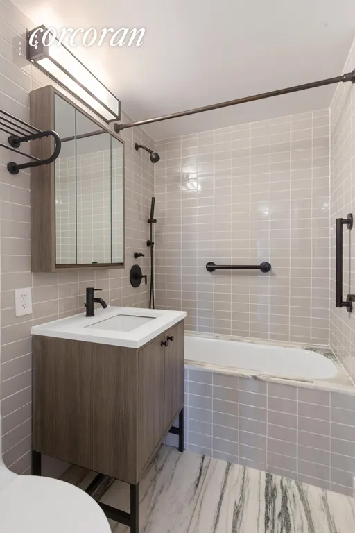 New York City Real Estate | View 175 West 95th Street, 14F | Marble bathroom | View 9