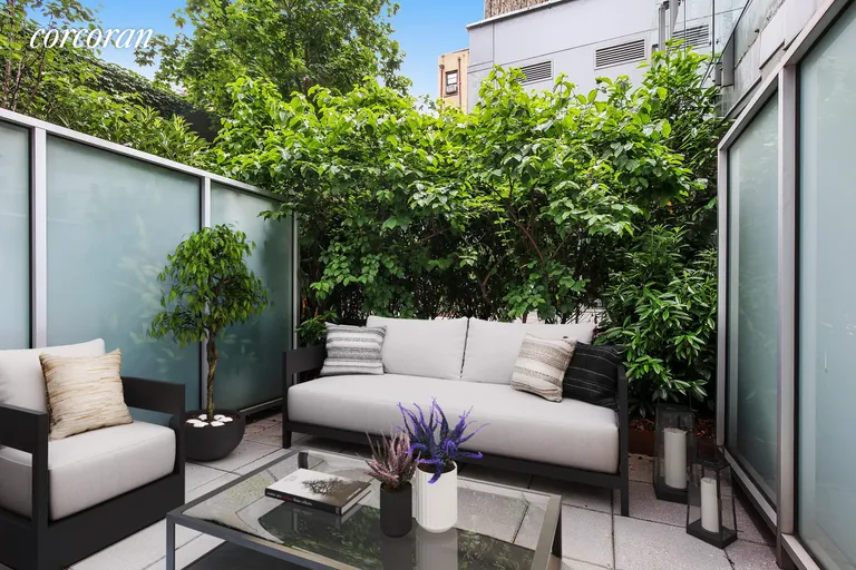 New York City Real Estate | View 425 East 13th Street, B | Private patio | View 8