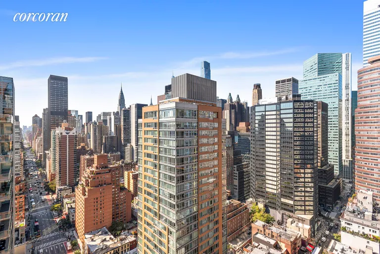 New York City Real Estate | View 300 East 54th Street, 33DE | South/West view down 2nd Avenue | View 8