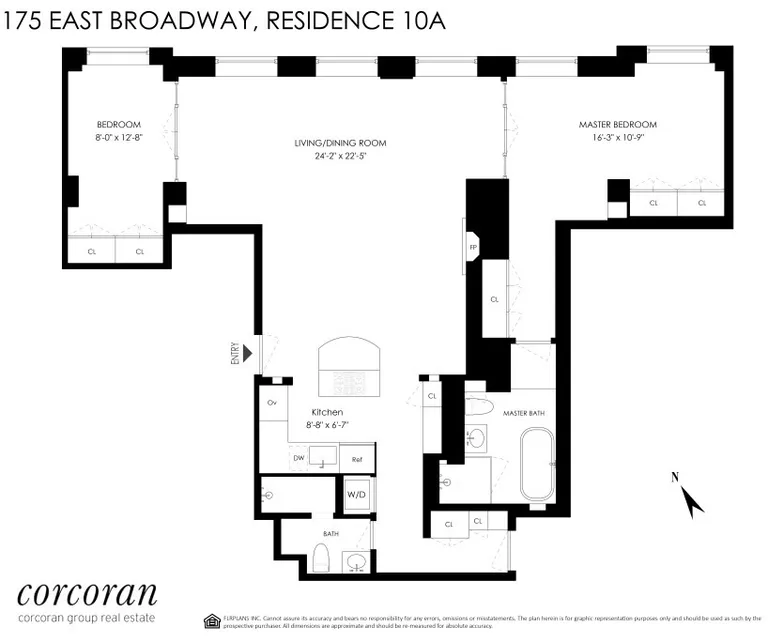 175 East Broadway, 10A | floorplan | View 10