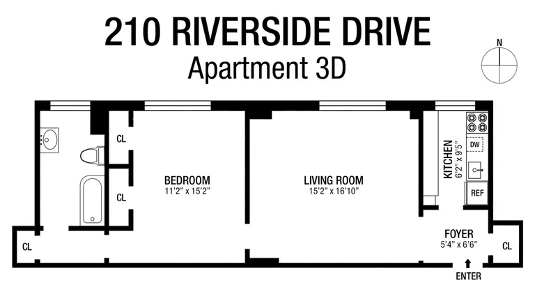210 Riverside Drive, 3D | floorplan | View 6