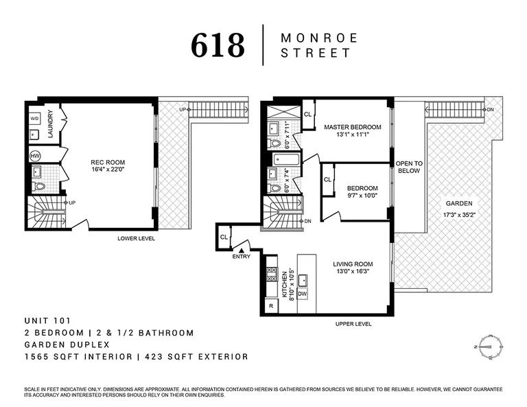 618 Monroe Street , 101 | floorplan | View 11