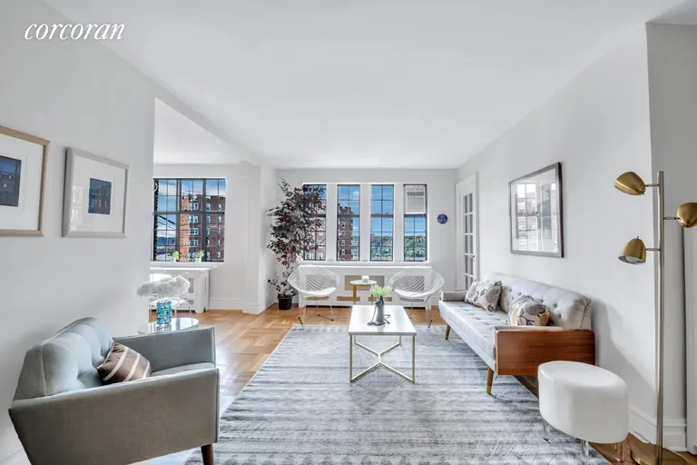 New York City Real Estate | View 116 Pinehurst Avenue, F61/62 | Water view from Living Room | View 4